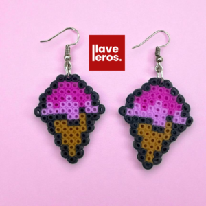 Aretes helado pixel art 🍦