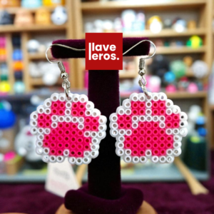 Aretes huellita rosa 🐾