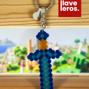 🔑 Llavero Pixel Espada Azul ⚔️💎