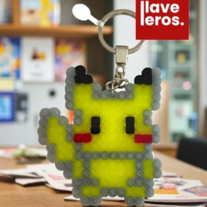 🔑 Llavero Pixel Pikachu ⚡🐭💛
