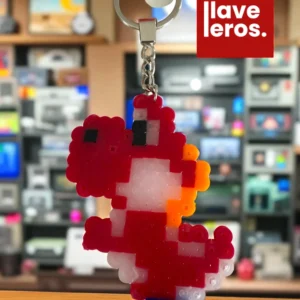 🔑 Llavero Pixel Yoshi Rojo 🦖❤️