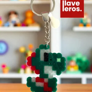 🔑 Llavero Pixel Yoshi Verde 🦖💚
