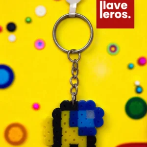 🔑 Llavero Pixel Among Us – Amarillo ⚡💛