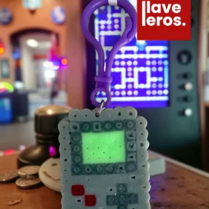 🔑 Llavero Pixel Game Boy – Gris 🎮🕹️