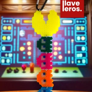 🔑 Llavero Pixel Pac-Man & Fantasmas 🟡👾