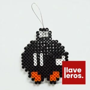 💣 Esfera Navideña Bob-omb 💥 | Adorno de Píxeles Negro y Naranja Mario Bros. 👾 Retro Gamer