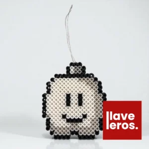 ☁️ Esfera Navideña Nube Mario Bros. ⚪️ | Adorno de Píxeles Blanco y Negro 👾 Retro Gamer