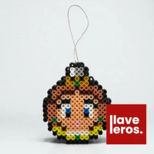 👑 Esfera Navideña Princesa Daisy 🌼 | Adorno de Píxeles Mario Bros. 👾 Retro Gamer