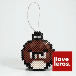 🍄 Esfera Navideña Goomba 🍄‍🟫 | Adorno de Píxeles Marrón Mario Bros. 👾 Retro Gamer