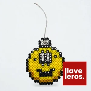 🐛 Esfera Navideña Floruga (Wiggler) 🌼 | Adorno de Píxeles Amarillo Mario Bros. 👾 Retro Gamer