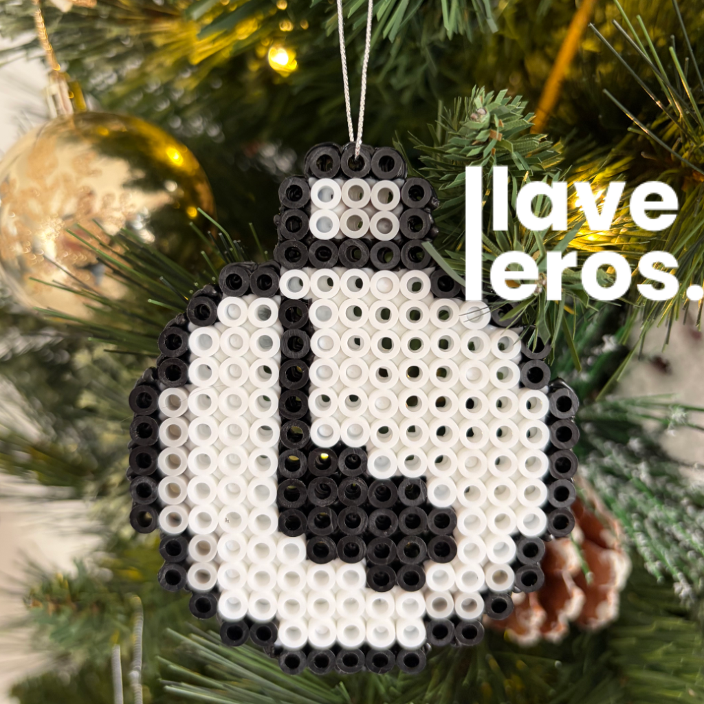 🎶 Esfera Navideña Bloque Nota Musical 🎵 | Adorno de Píxeles Mario Bros. 👾 Retro Gamer - Imagen 2