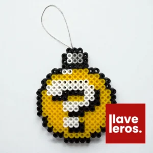 ❓ Esfera Navideña Bloque de Interrogación (Question Block) 🎁 | Adorno de Píxeles Mario Bros. 👾 Retro Gamer