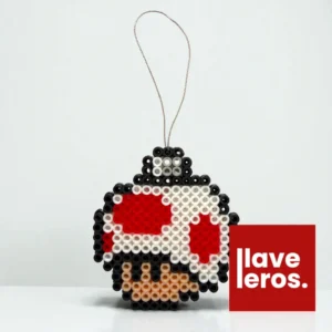 🍄 Esfera Navideña Toad ❤️ | Adorno de Píxeles Mario Bros. 👾 Retro Gamer