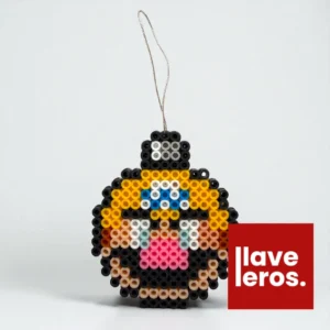 💰 Esfera Navideña Wario 😈 | Adorno de Píxeles Amarillo Mario Bros. 👾 Retro Gamer