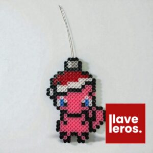 Mew Legendario Navideño 💖 Adorno Pixel Art de Beads | Regalo Coleccionable Raro Pokémon